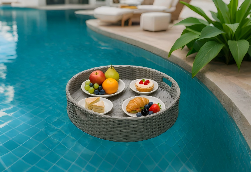 Julia Round Floating Tray