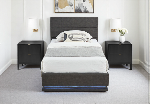 Victoria Gas Lift Storage Bed with LED