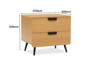 Finley 2 Drawer Bedside