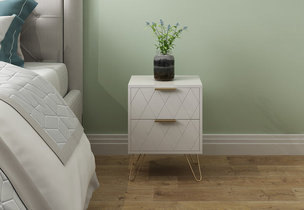 Ally 2 Drawer Bedside (Set of 2)