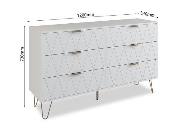 Ally 6 Drawer Dresser
