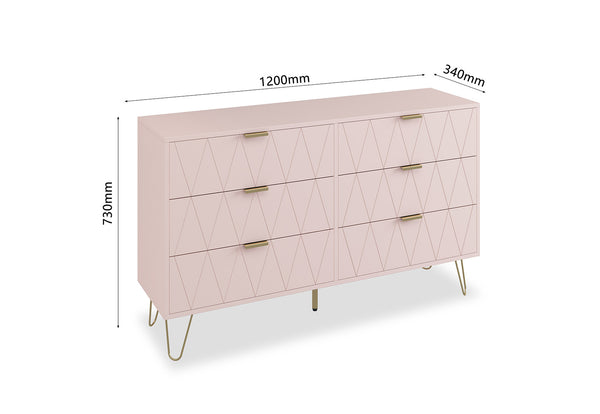 Ally 6 Drawer Dresser