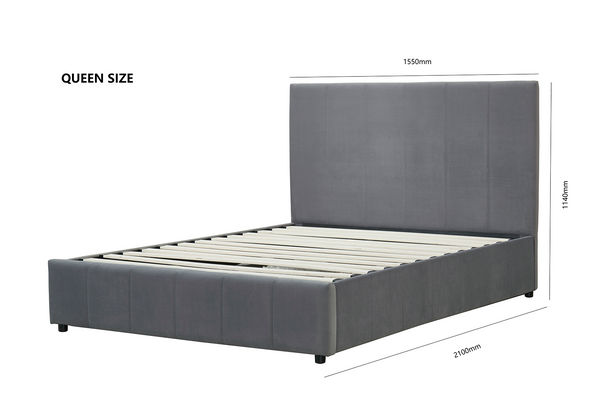 Camila Gas Lift Storage Bed