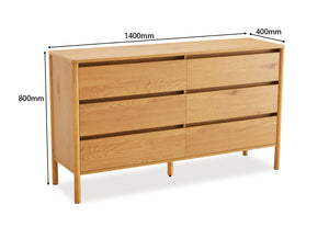 Dakota 6 Drawer Dresser