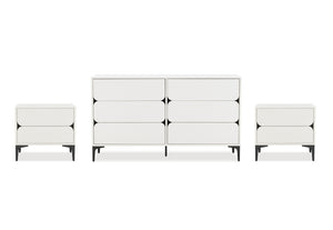 Elaine 6 Drawer Dresser & 2 Drawer Bedside - 3 Piece Bundle