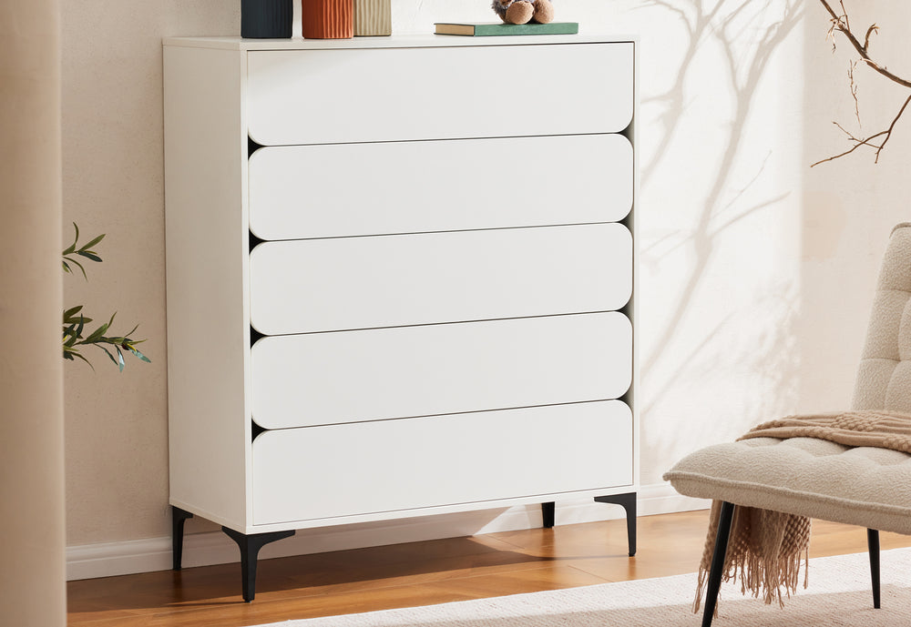 Elaine 5 Drawer Tall Chest