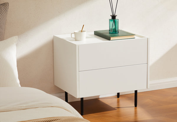 Emerson 2 Drawer Bedside - 2 Piece Bundle
