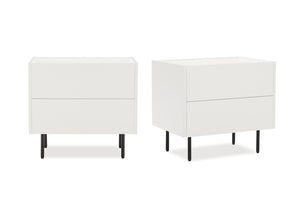 Emerson 2 Drawer Bedside - 2 Piece Bundle