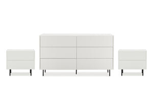 Emerson 6 Drawer Dresser & 2 Drawer Bedside - 3 Piece Bundle