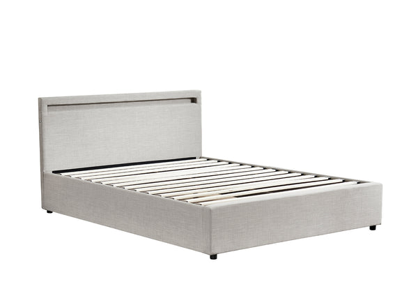 Evelyn Gas Lift Storage Bed with LED