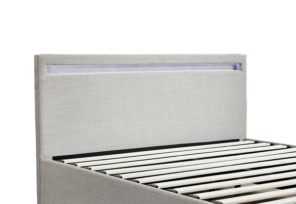 Evelyn Gas Lift Storage Bed with LED