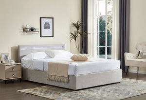 Evelyn Gas Lift Storage Bed with LED