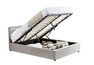 Evelyn Gas Lift Storage Bed with LED
