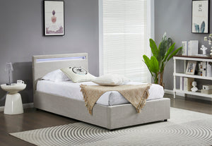 Evelyn Gas Lift Storage Bed with LED