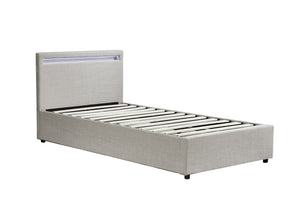 Evelyn Gas Lift Storage Bed with LED