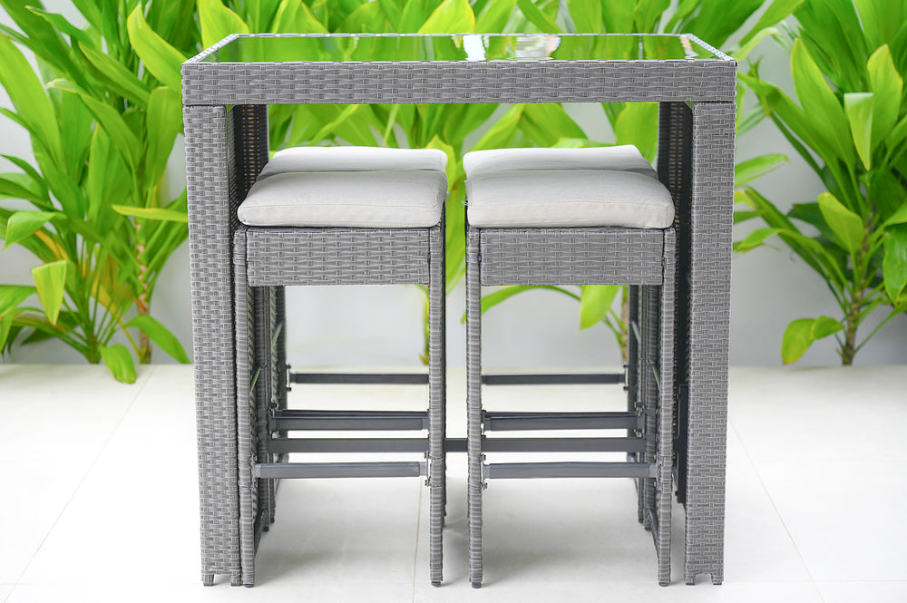 Hamilton 5 Piece Outdoor Bar Setting