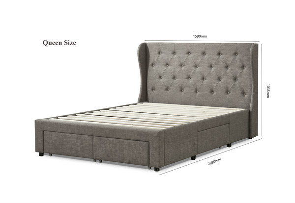 Hannah Bed with Storage Drawers