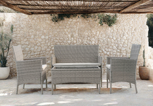 Hampton 4 Piece Outdoor Lounge Setting