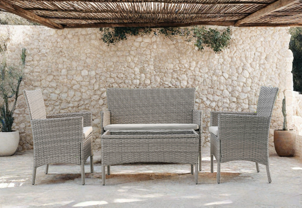 Hampton 4 Piece Outdoor Lounge Setting