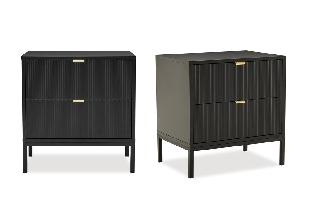 Imani 2 Drawer Bedside - 2 Piece Bundle