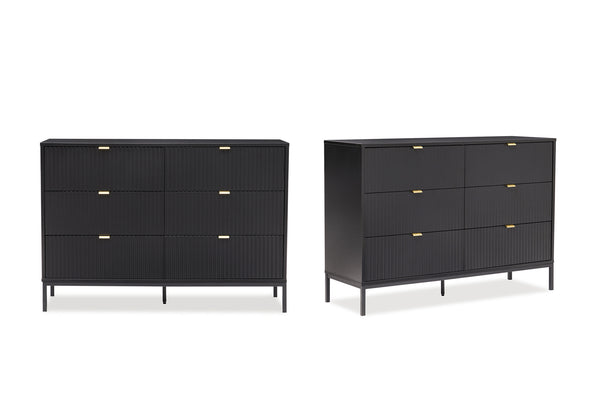 Imani 6 Drawer Dresser - 2 Piece Bundle