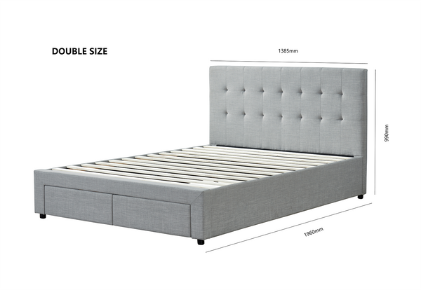 Isabella Bed with Storage Drawers