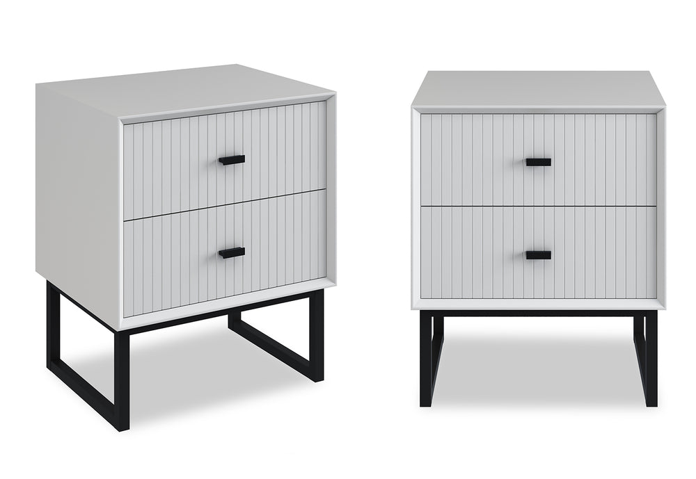 Luna 2 Drawer Bedside (Set of 2)