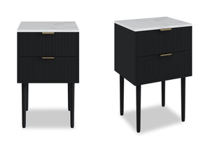 Mila 2 Drawer Bedside (Set of 2)