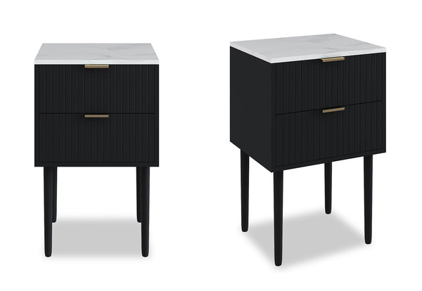 Mila 2 Drawer Bedside (Set of 2)