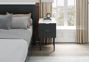 Mila 2 Drawer Bedside (Set of 2)