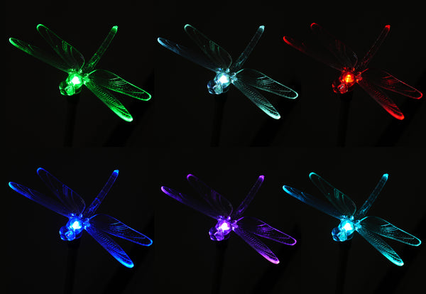 Dragonfly Solar Outdoor Garden Lights (Set of 2)