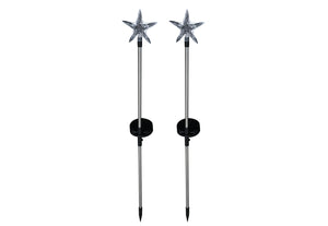 Star Solar Outdoor Garden Lights (Set of 2)