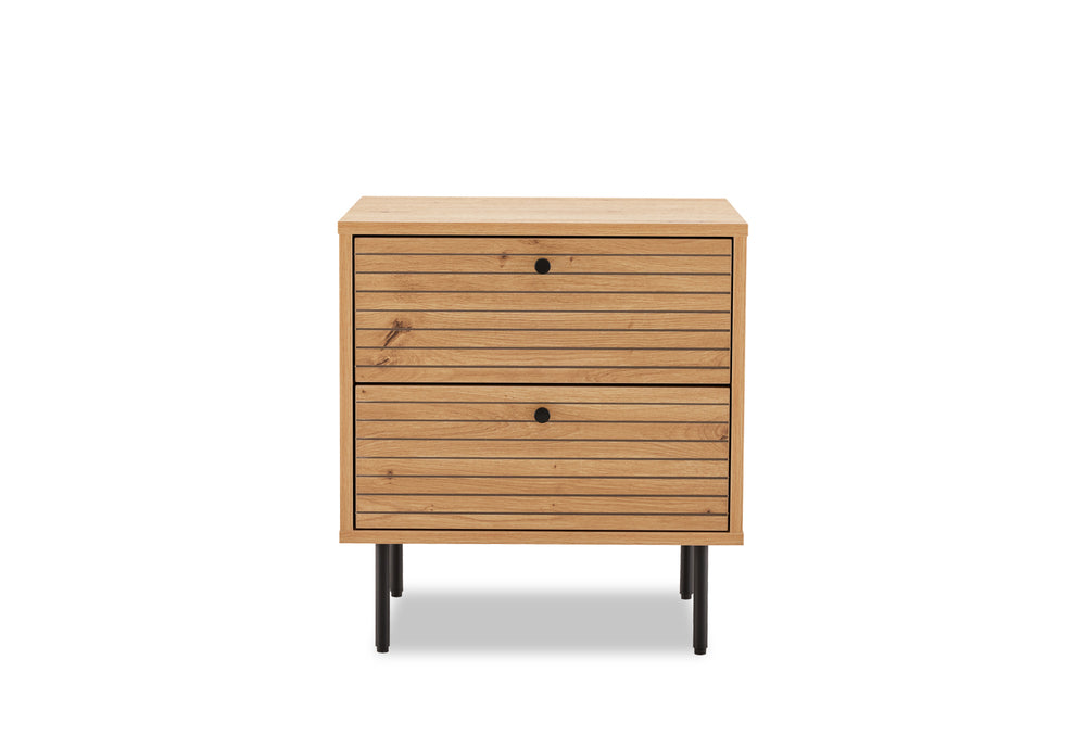 Anya 2 Drawer Bedside