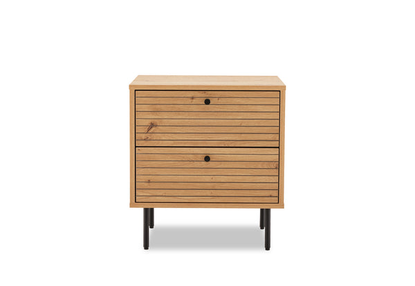 Anya 2 Drawer Bedside