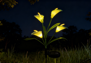 Calla Lilies Solar Outdoor Garden Light