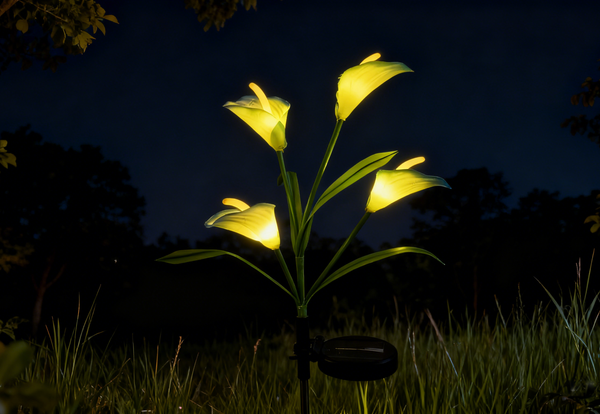 Calla Lilies Solar Outdoor Garden Light