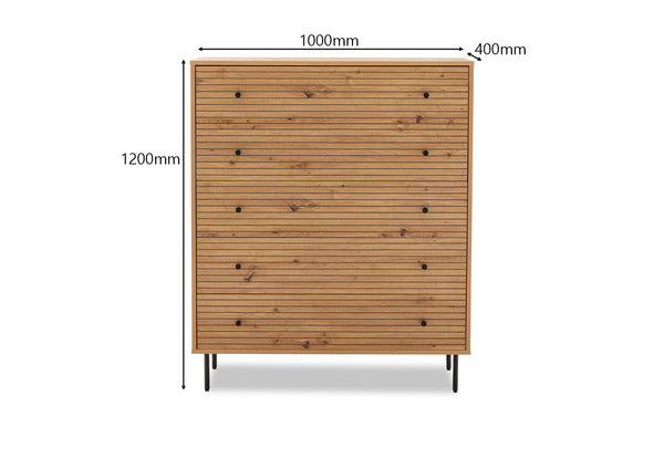 Anya 5 Drawer Tall Chest