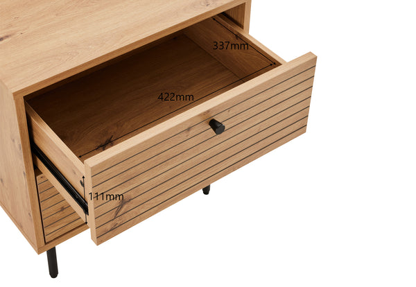 Anya 2 Drawer Bedside
