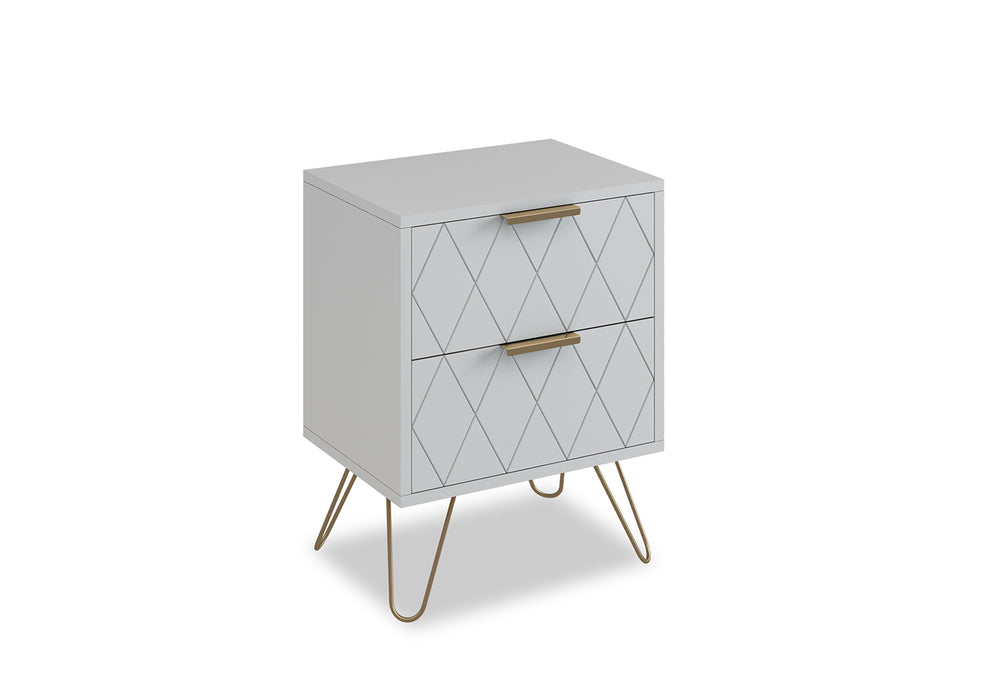 Ally 2 Drawer Bedside (Set of 2)