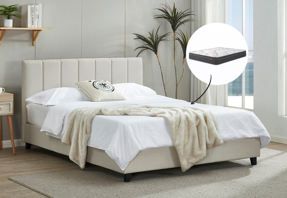 Amelia Double Bed & Harbour City Double Mattress Bundle
