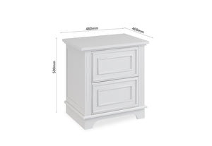 Amira 2 Drawer Bedside