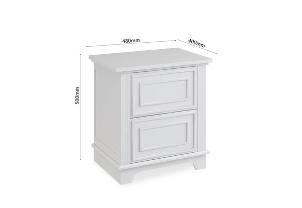 Amira 2 Drawer Bedside