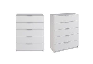 Andrea 5 Drawer Tall Chest - 2 Piece Bundle