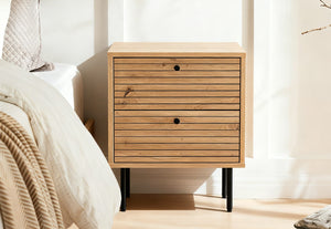 Anya 2 Drawer Bedside