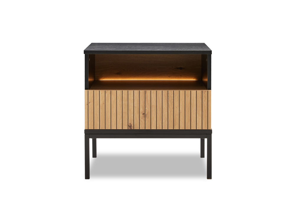 Brooklyn Bedside Table with LED