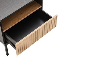Brooklyn Bedside Table with LED - 2 Piece Bundle
