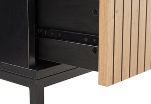Brooklyn Bedside Table with LED - 2 Piece Bundle