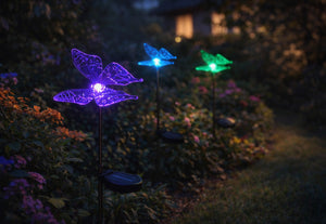Butterfly Solar Outdoor Garden Lights (Set of 2)