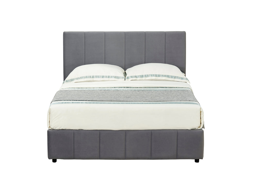 Camila Double Gas Lift Storage Bed & Harbour City Double Mattress Bundle