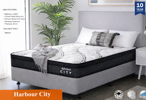Harbour City Mattress - Medium Feel 3 Zoned Pocket Spring